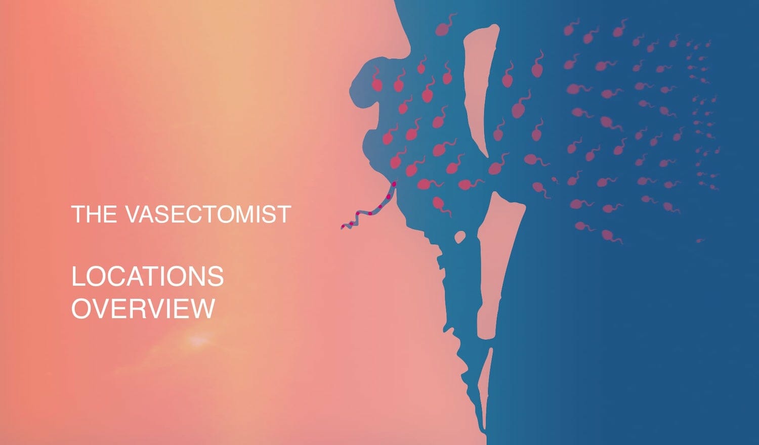 The Vasectomist locations overview on stylsed background of south east queensland - desktop